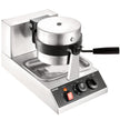 VEVOR Commercial Waffle Maker, 1 Piece per Batch, 1300W Round Waffle Iron, Non-Stick Waffle Baker Machine with 122-572? / 50-300? Temp Range Teflon-Coated Baking Pans Stainless Steel Body, 120V