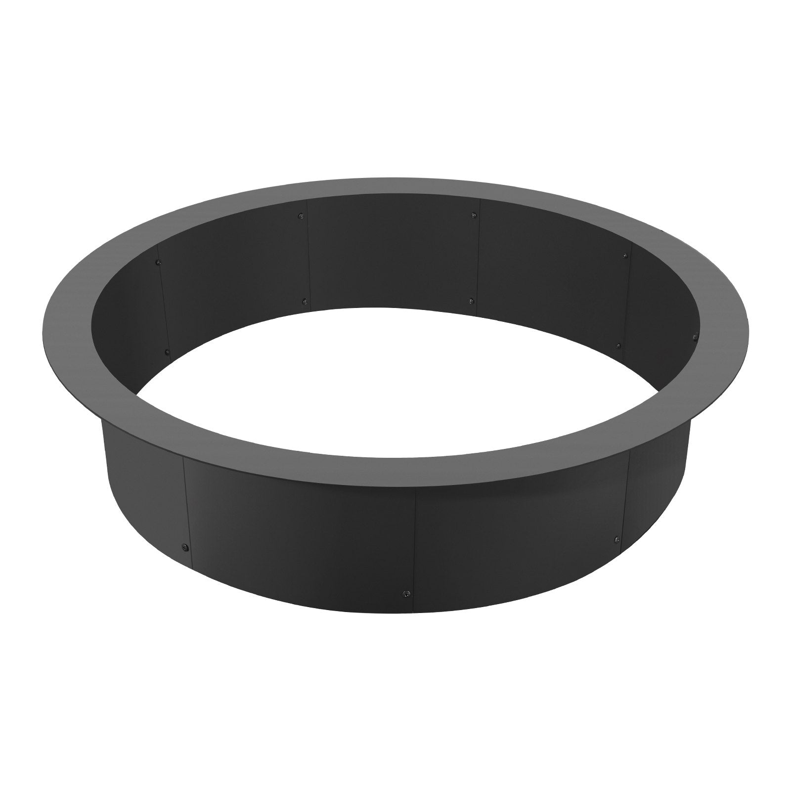 VEVOR Fire Pit Ring Round 44 Inch Outer Steel Liner DIY Campfire Ring Firepit