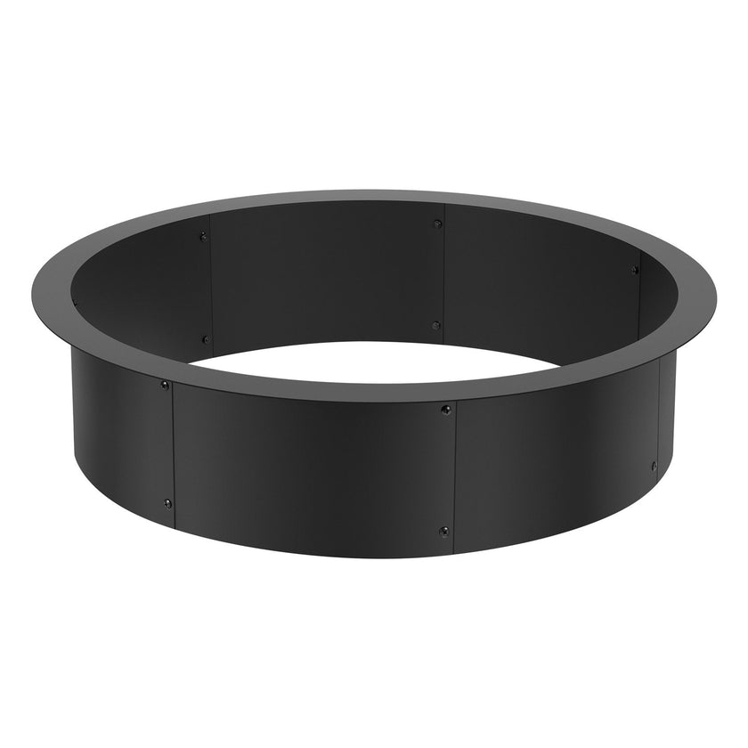 VEVOR Fire Pit Ring Round 35 Inch Outer Steel Liner DIY Campfire Ring Firepit