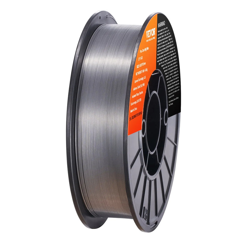 VEVOR Flux Core Welding Wire, E71T-GS 0.035-inch 10LBS, Gasless Mild Steel MIG Welding Wire with Low Splatter for All Position Arc Welding and Outdoor Use