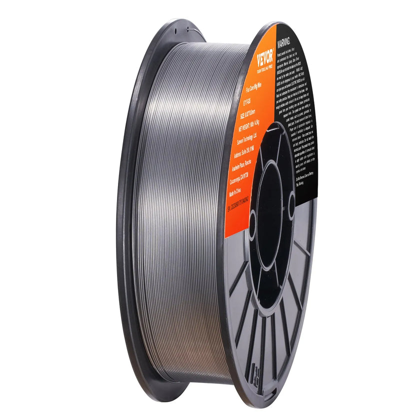VEVOR Flux Core Welding Wire, E71T-GS 0.030-inch 10LBS, Gasless Mild Steel MIG Welding Wire with Low Splatter for All Position Arc Welding and Outdoor Use