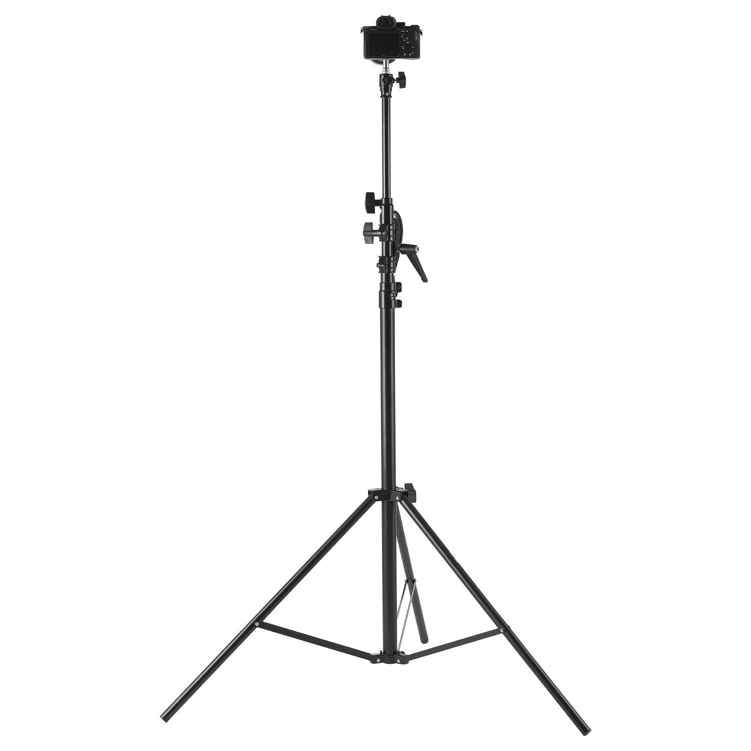 VEVOR Air Cushioned Aluminum Photography Light Stand with Boom Arm Adjustable