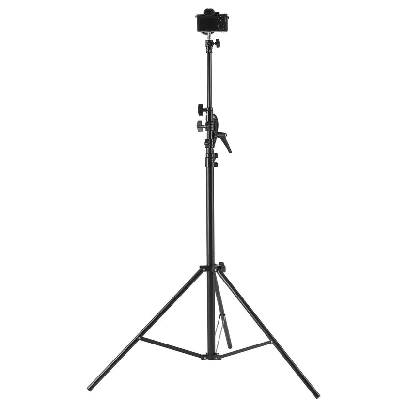 VEVOR Air Cushioned Aluminum Photography Light Stand with Boom Arm Adjustable