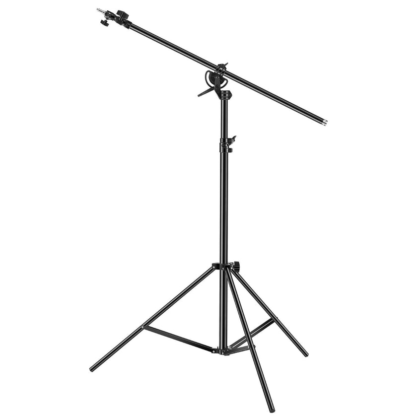 VEVOR Air Cushioned Aluminum Photography Light Stand with Boom Arm Adjustable