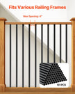 VEVOR Staircase Balusters 101 Pack 26 In Aluminum Spindles with Screws/Rail Caps