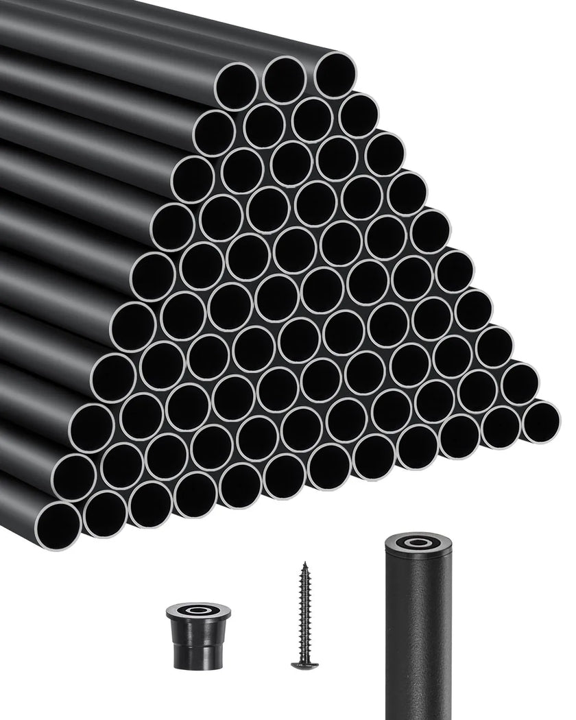 VEVOR Staircase Balusters 101 Pack 26 In Aluminum Spindles with Screws/Rail Caps