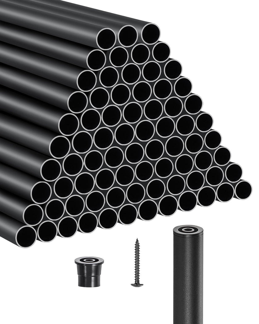 VEVOR Staircase Balusters 101 Pack 36 In Aluminum Spindles with Screws/Rail Caps