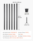 VEVOR Staircase Balusters 101 Pack 32 In Aluminum Spindles with Screws/Rail Caps