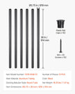 VEVOR Staircase Balusters 51 Pack 36 In Aluminum Spindles with Screws/Rail Caps