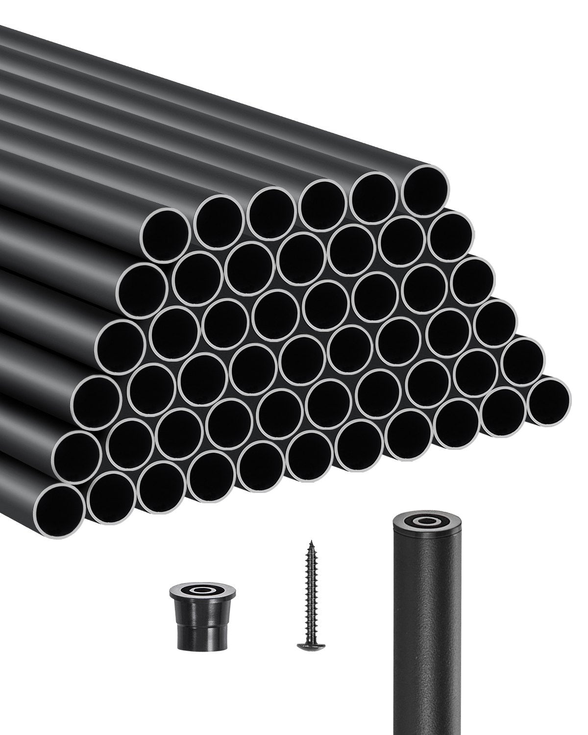 VEVOR Staircase Balusters 51 Pack 36 In Aluminum Spindles with Screws/Rail Caps