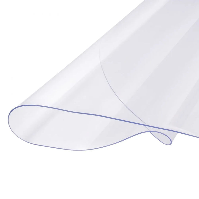VEVOR PVC Table Protector 48 Inch Round Clear Plastic Desk Protector 2.0mm Thick