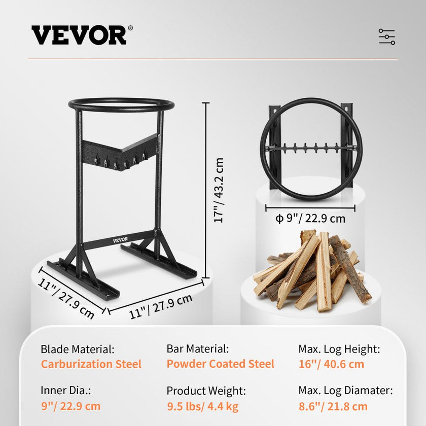 VEVOR Wood Splitter, XL Log Splitter for 8.6