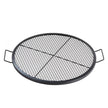 VEVOR X-Marks Fire Pit Grill Grate, Round Cooking Grate, Heavy Duty Steel Campfire BBQ Grill Grid with Handle and Support X Wire, Portable Camping Cookware for Outside Party & Gathering, 30 Inch Black