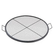 VEVOR X-Marks Fire Pit Grill Grate, Round Cooking Grate, Heavy Duty Steel Campfire BBQ Grill Grid with Handle and Support X Wire, Portable Camping Cookware for Outside Party & Gathering, 36 Inch Black