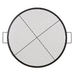 VEVOR X-Marks Fire Pit Grill Grate, Round Cooking Grate, Heavy Duty Steel Campfire BBQ Grill Grid with Handle and Support X Wire, Portable Camping Cookware for Outside Party & Gathering, 36 Inch Black