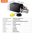 VEVOR Hydraulic Pump, 15 Quart Hydraulic Power Unit, Double Acting Dump Trailer Pump, 0.91 GPM Flow Rate, 3200 PSI Max Relief Pressure, DC 12V Hydraulic Pump for Dump Trailer Car Lifting