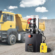 VEVOR Hydraulic Pump, 6 Quart Hydraulic Power Unit, Double Acting Dump Trailer Pump, 0.91 GPM Flow Rate, 3200 PSI Max Relief Pressure, DC 12V Hydraulic Pump for Dump Trailer Car Lifting