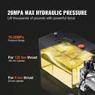 VEVOR Hydraulic Pump, 8 Quart Hydraulic Power Unit, Single Acting Dump Trailer Pump, 0.91 GPM Flow Rate, 3200 PSI Max Relief Pressure, DC 12V Hydraulic Pump for Dump Trailer Car Lifting