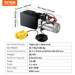 VEVOR Hydraulic Pump, 8 Quart Hydraulic Power Unit, Single Acting Dump Trailer Pump, 0.91 GPM Flow Rate, 3200 PSI Max Relief Pressure, DC 12V Hydraulic Pump for Dump Trailer Car Lifting