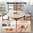 VEVOR Clear Table Cover Protector, 42 inch/1068 mm Round Table Cover, 1.5 mm Thick PVC Plastic Tablecloth, Waterproof Desktop Protector for Writing Desk, Coffee Table, Dining Room Table