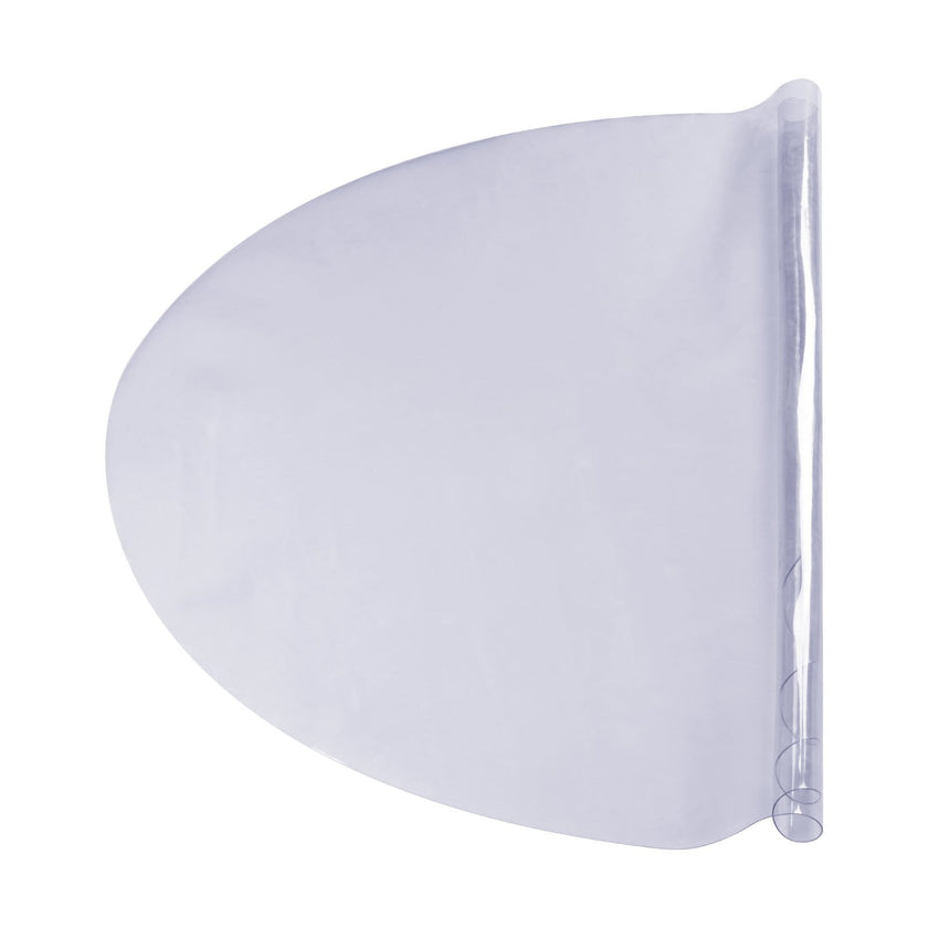 VEVOR Clear Table Cover Protector, 48 inch/1230 mm Round Table Cover, 1.5 mm Thick PVC Plastic Tablecloth, Waterproof Desktop Protector for Writing Desk, Coffee Table, Dining Room Table