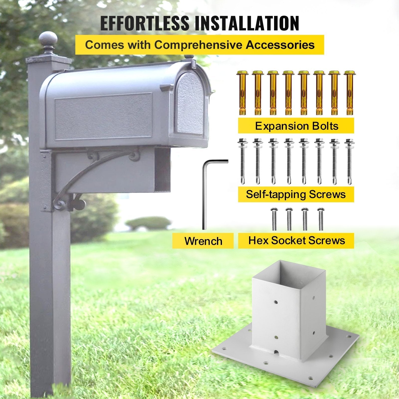 Vevor Post Base Mailbox Base Plate 4