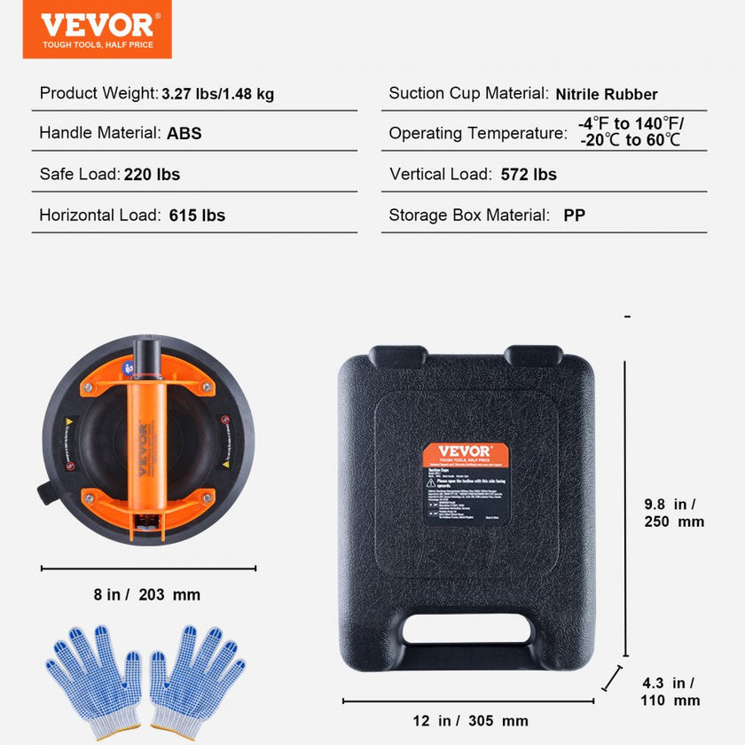 VEVOR Glass Suction Cup, 8