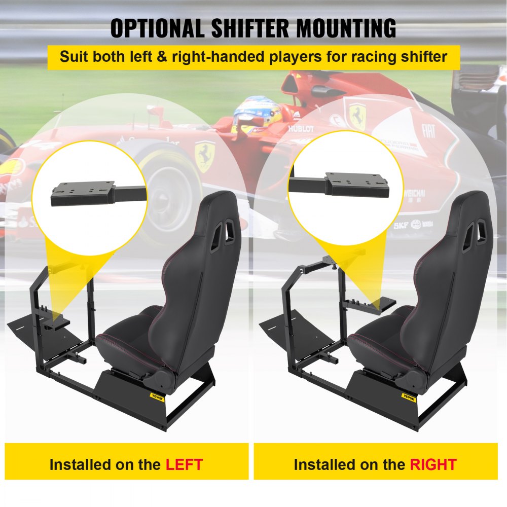 Racing Simulator Cockpit Gaming Chair W/ Stand For Logitech G920 G29 Ps3 Xbox360