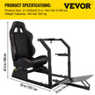 Racing Simulator Cockpit Gaming Chair W/ Stand For Logitech G920 G29 Ps3 Xbox360