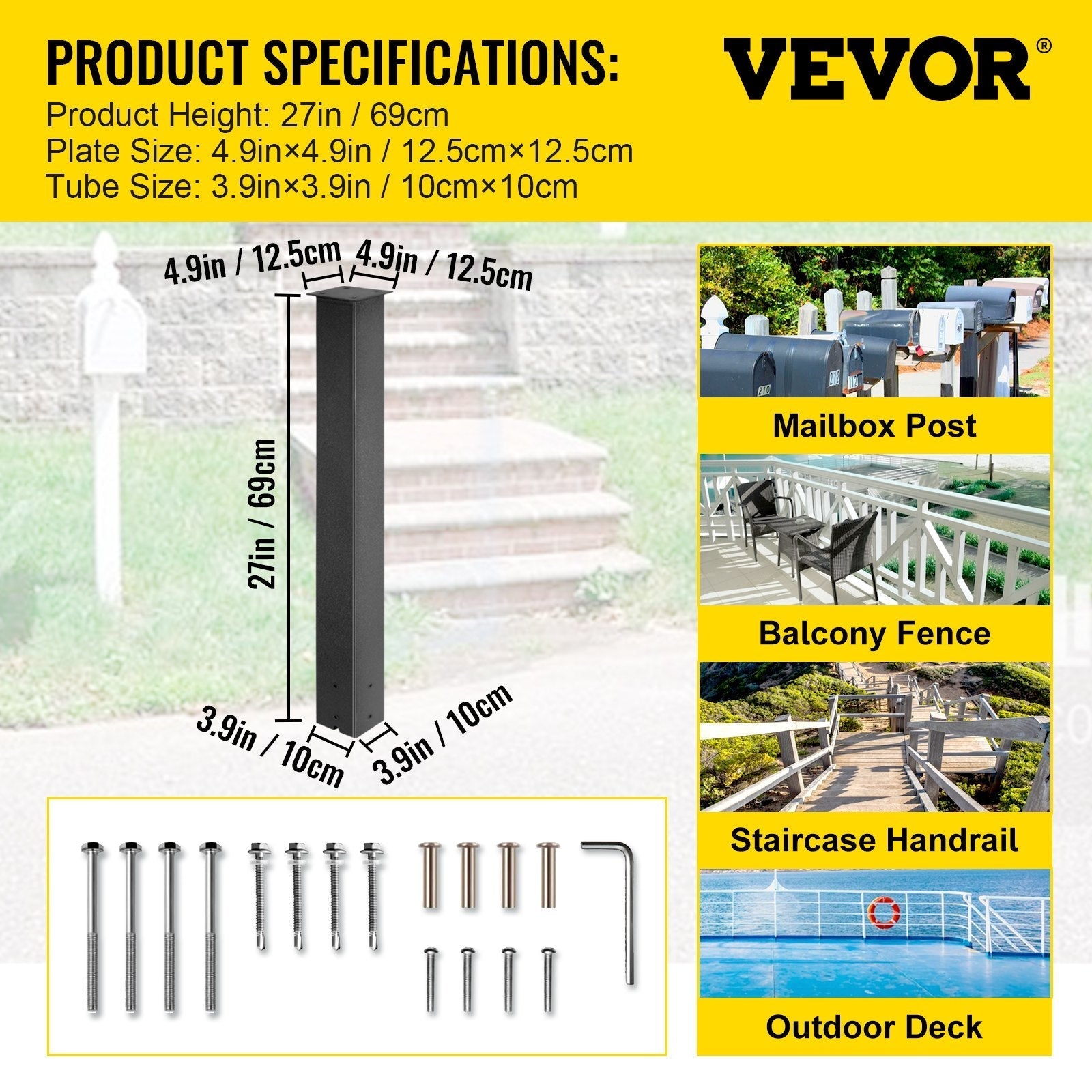 Vevor Mailbox Post Stand Mail Box Post 43