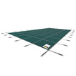 VEVOR Pool Safety Cover Fits 16x32ft Rectangle Inground Safety Pool Cover Green Mesh Solid Pool Safety Cover for Swimming Pool Winter Safety Cover