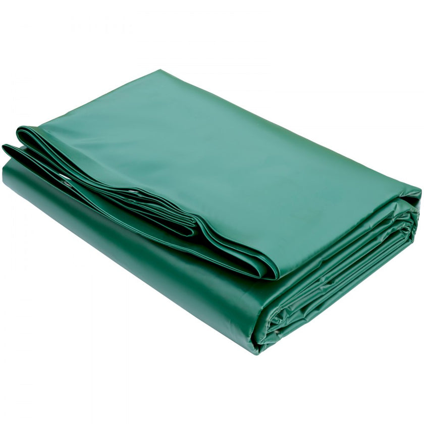 VEVOR Pool Safety Cover, 11.5x19.6 ft In-ground Pool Cover, Green PVC Pool Covers, Rectangular Safety Pool Cover In-ground Cover Solid Safety Pool Cover for Swimming Pool Winter Protection Cover