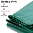 VEVOR Pool Safety Cover, 11.5x19.6 ft In-ground Pool Cover, Green PVC Pool Covers, Rectangular Safety Pool Cover In-ground Cover Solid Safety Pool Cover for Swimming Pool Winter Protection Cover