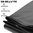 VEVOR Pool Safety Cover, 11.5x16 ft In-ground Pool Cover, Black In-ground Pool Cover, PVC Pool Covers Rectangular Safety Pool Cover Solid Safety Pool Cover for Swimming Pool Winter Protection Cover