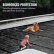 VEVOR Pool Safety Cover, 11.5x16 ft In-ground Pool Cover, Black In-ground Pool Cover, PVC Pool Covers Rectangular Safety Pool Cover Solid Safety Pool Cover for Swimming Pool Winter Protection Cover