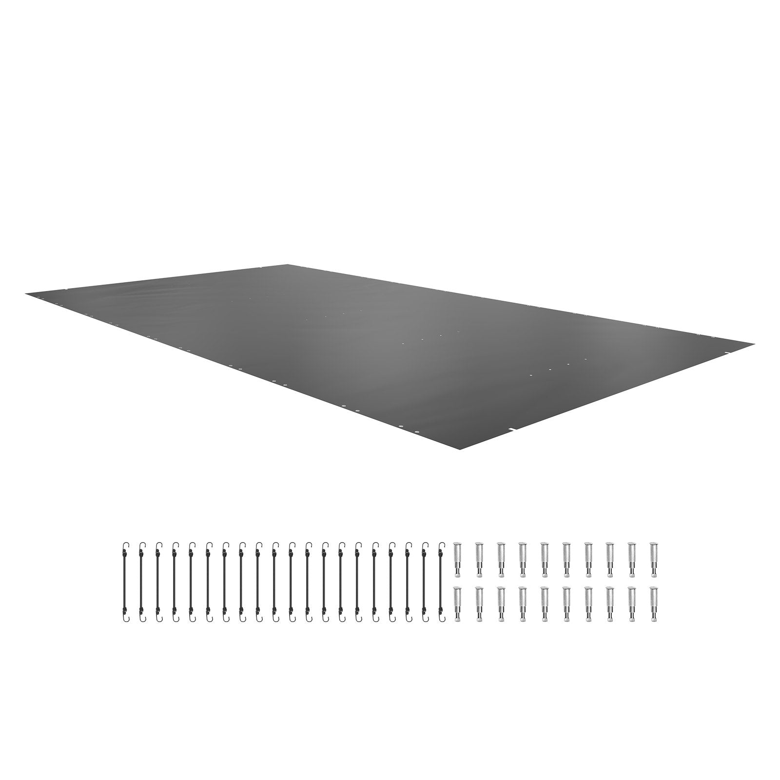 VEVOR Pool Safety Cover, In-ground Pool Cover 11.5x19.6 ft, PVC Safety Pool Cover