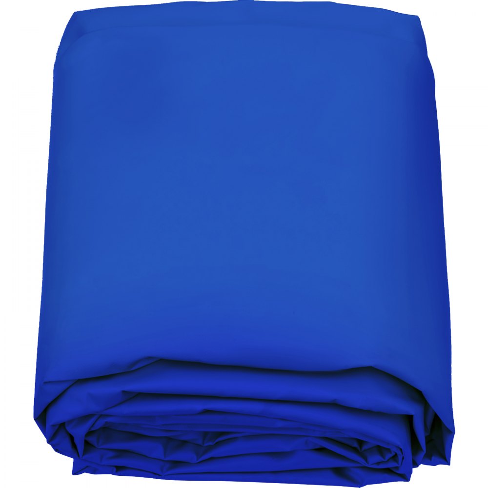 VEVOR Pool Safety Cover, 14.7 ft Dia. In-ground Pool Cover, Blue PVC Pool Covers, Round Safety Pool Cover In-ground Safety Cover Solid Safety Pool Cover for Swimming Pool Winter Protection Cover