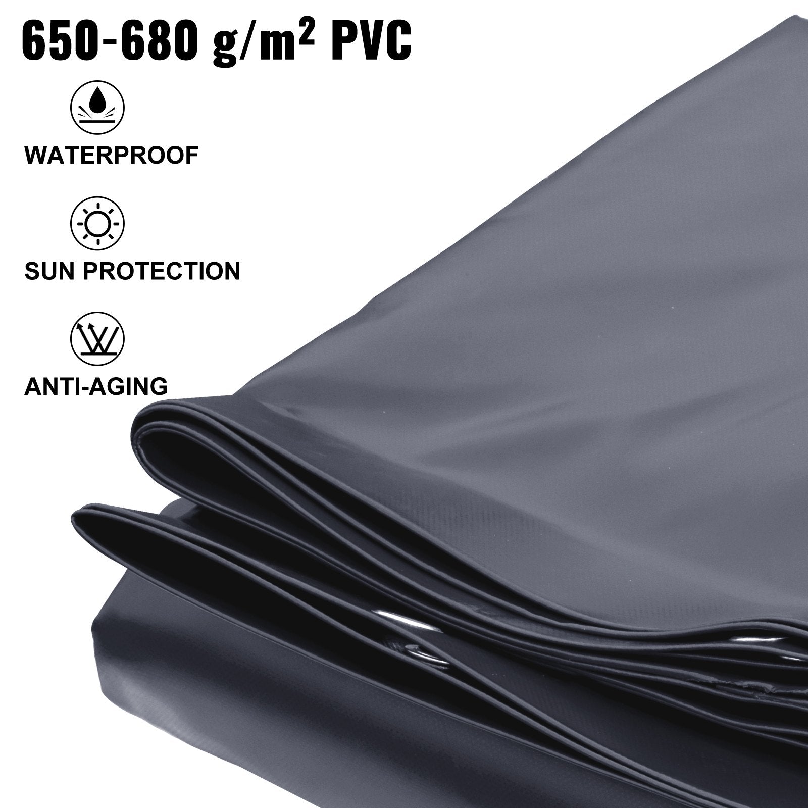 VEVOR Pool Safety Cover, In-ground Pool Cover 13x23 ft, PVC Safety Pool Cover