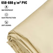 VEVOR Pool Safety Cover, 13x26 ft In-ground Pool Cover, Beige In-ground Pool Cover, PVC Pool Covers Rectangular Safety Pool Cover Solid Safety Pool Cover for Swimming Pool Winter Protection Cover