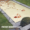 VEVOR Pool Safety Cover, 13x26 ft In-ground Pool Cover, Beige In-ground Pool Cover, PVC Pool Covers Rectangular Safety Pool Cover Solid Safety Pool Cover for Swimming Pool Winter Protection Cover