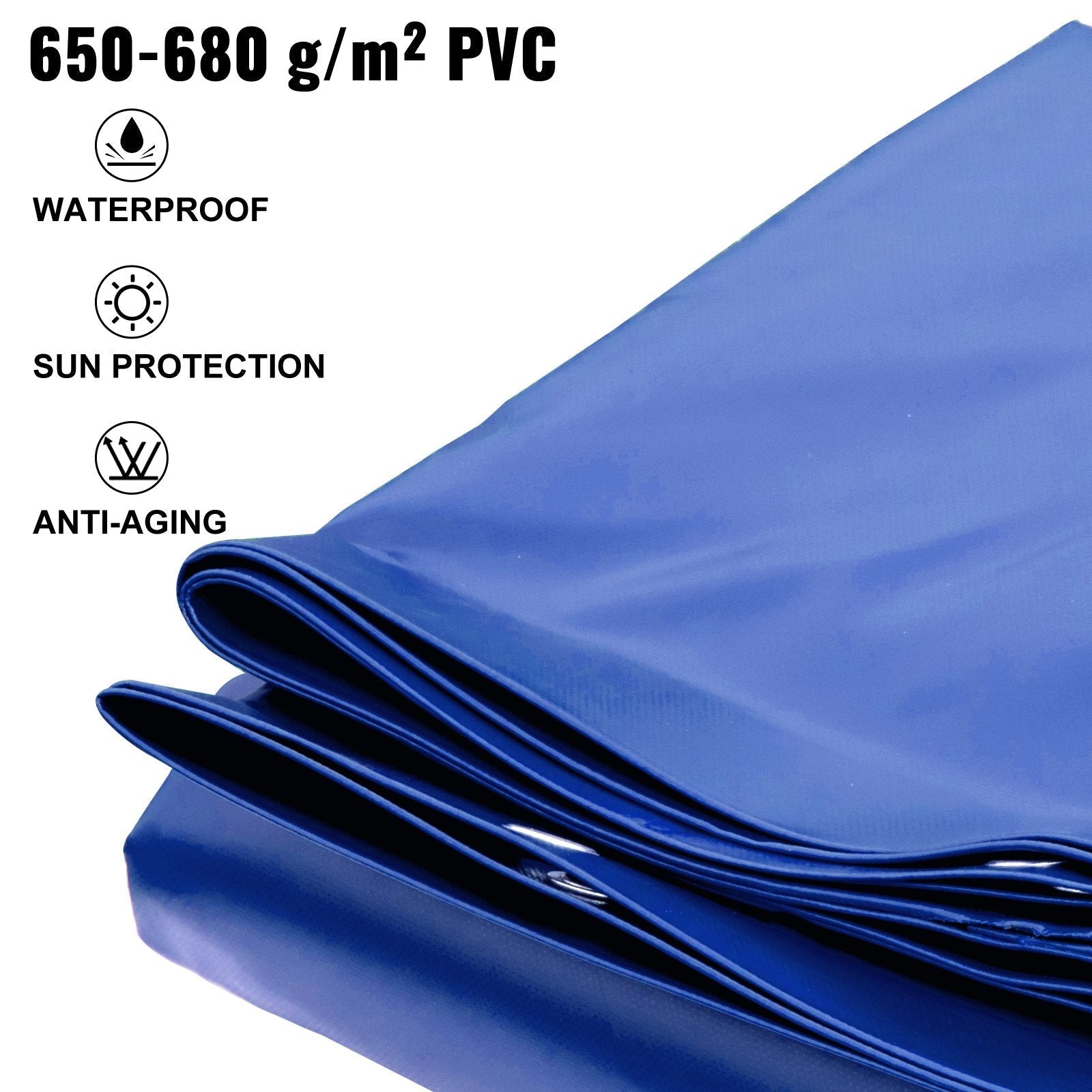 VEVOR Pool Safety Cover, In-ground Pool Cover 13x26 ft, PVC Safety Pool Cover