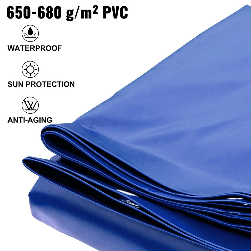 VEVOR Pool Safety Cover, In-ground Pool Cover 13x26 ft, PVC Safety Pool Cover