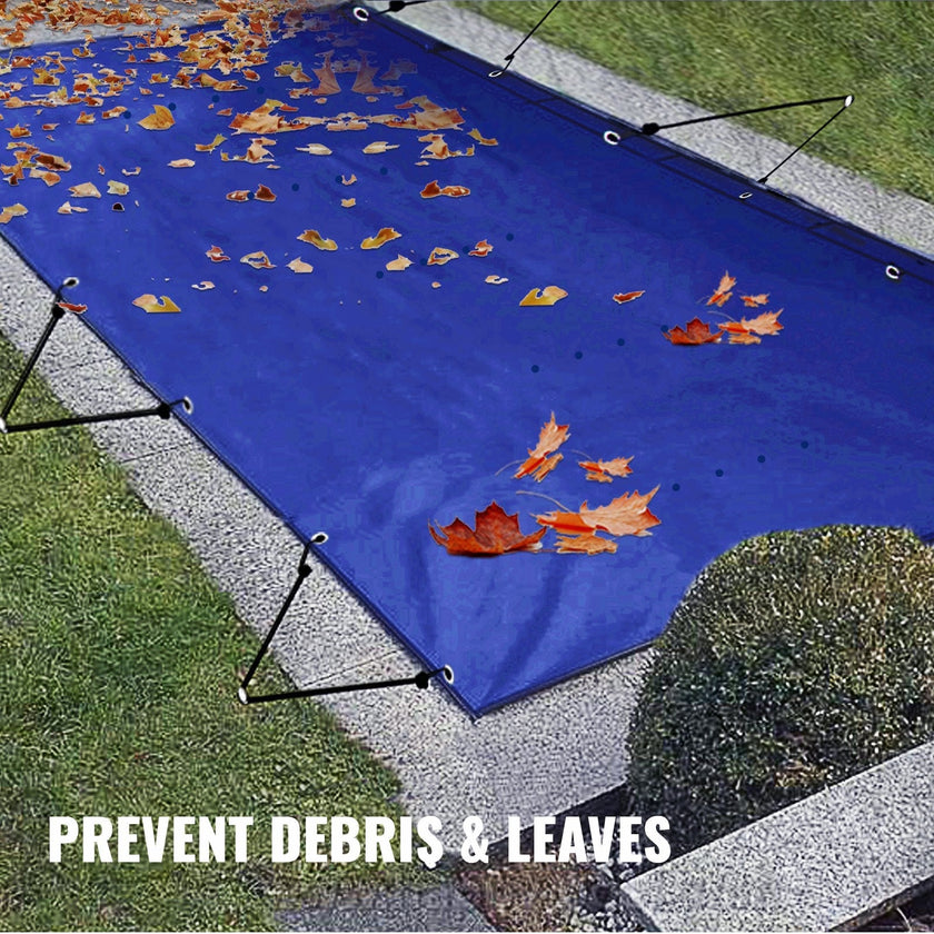 VEVOR Pool Safety Cover, In-ground Pool Cover 13x26 ft, PVC Safety Pool Cover