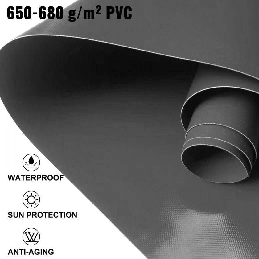 VEVOR Pool Safety Cover In-Ground Pool Cover 16 ft Dia. PVC Pool Cover, Round