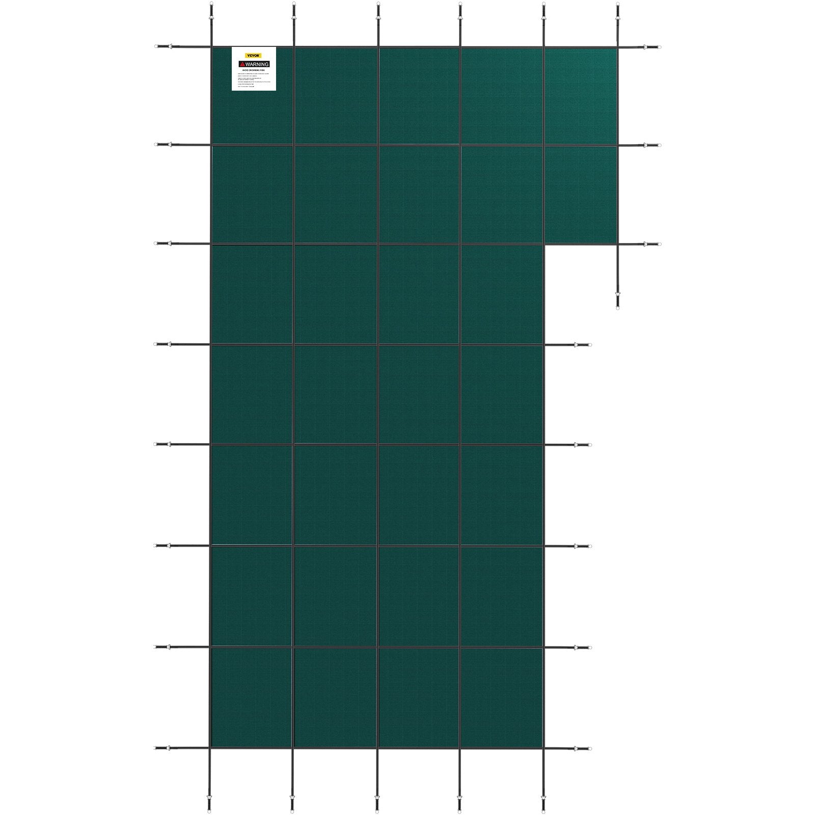 VEVOR Inground Pool Safety Cover Winter Pool Cover 20 x 38 ft with Right Step