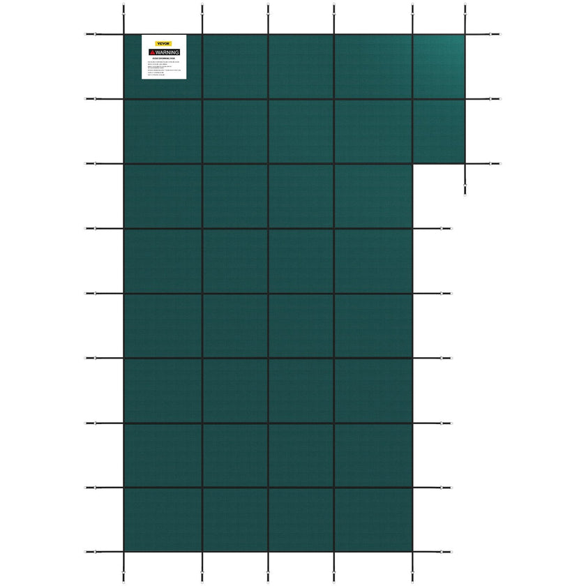 VEVOR Inground Pool Safety Cover Winter Pool Cover 22 x 42 ft with Right Step