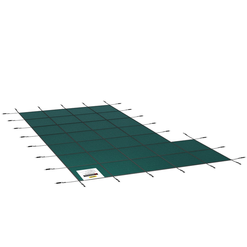 VEVOR Inground Pool Safety Cover Winter Pool Cover 18 x 34 ft with Left Step