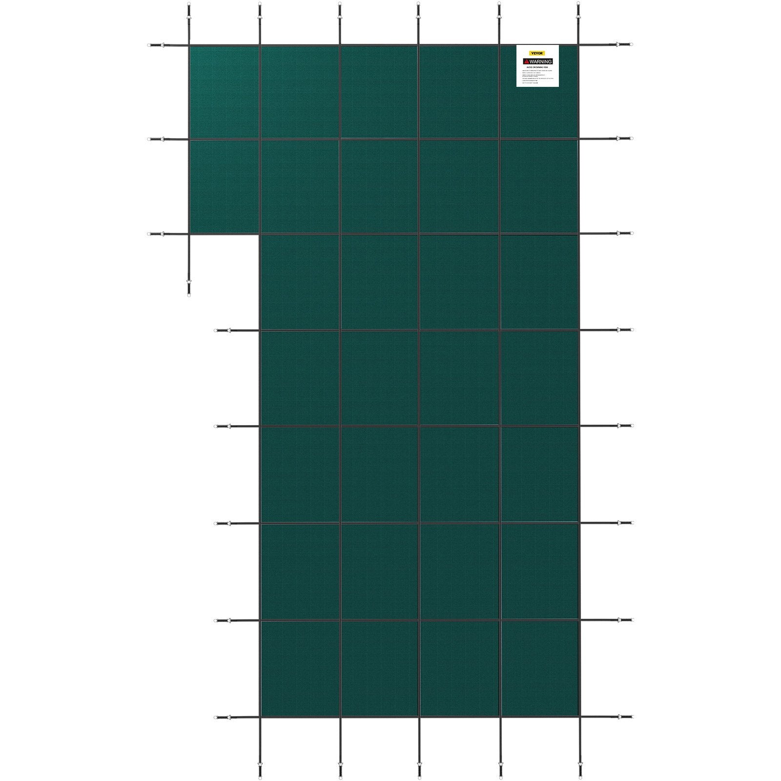 VEVOR Inground Pool Safety Cover Winter Pool Cover 18 x 34 ft with Left Step