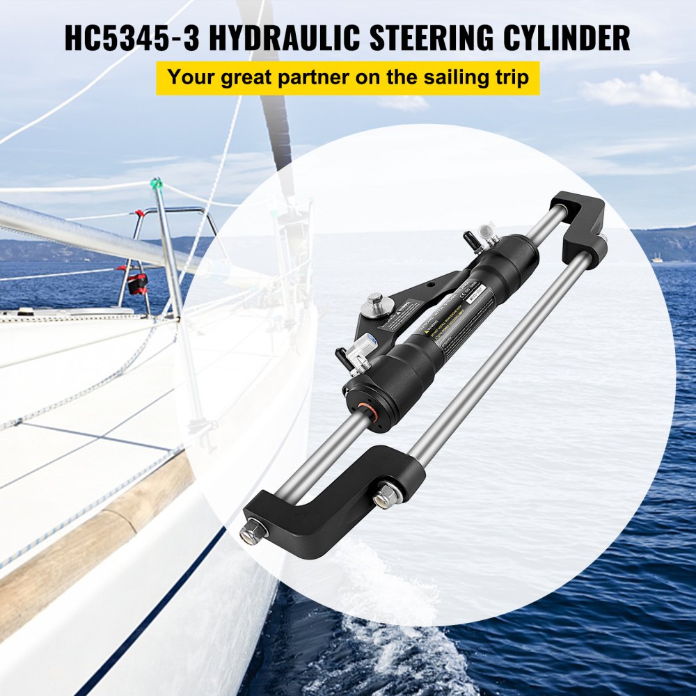 Hydraulic Steering Cylinder Outboard Steering Pump HC5345-3 Marine Rotary 300HP