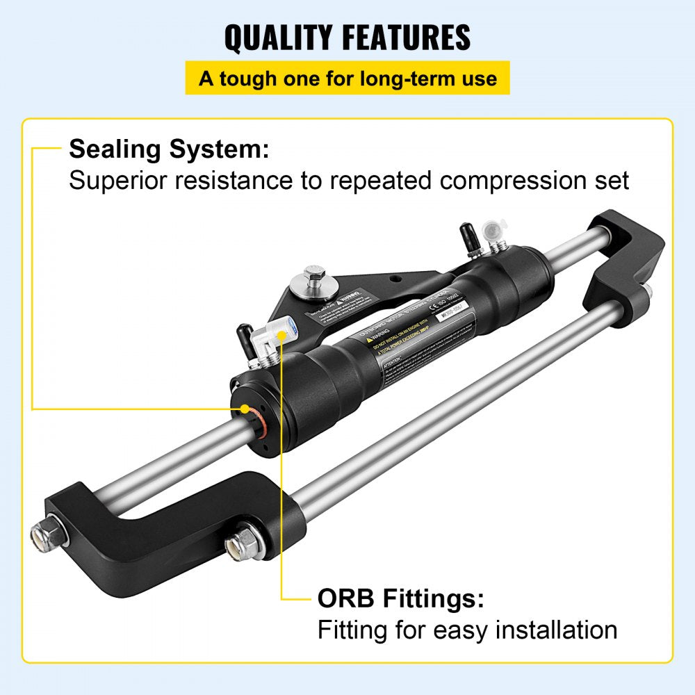 Hydraulic Steering Cylinder Outboard Steering Pump HC5345-3 Marine Rotary 300HP